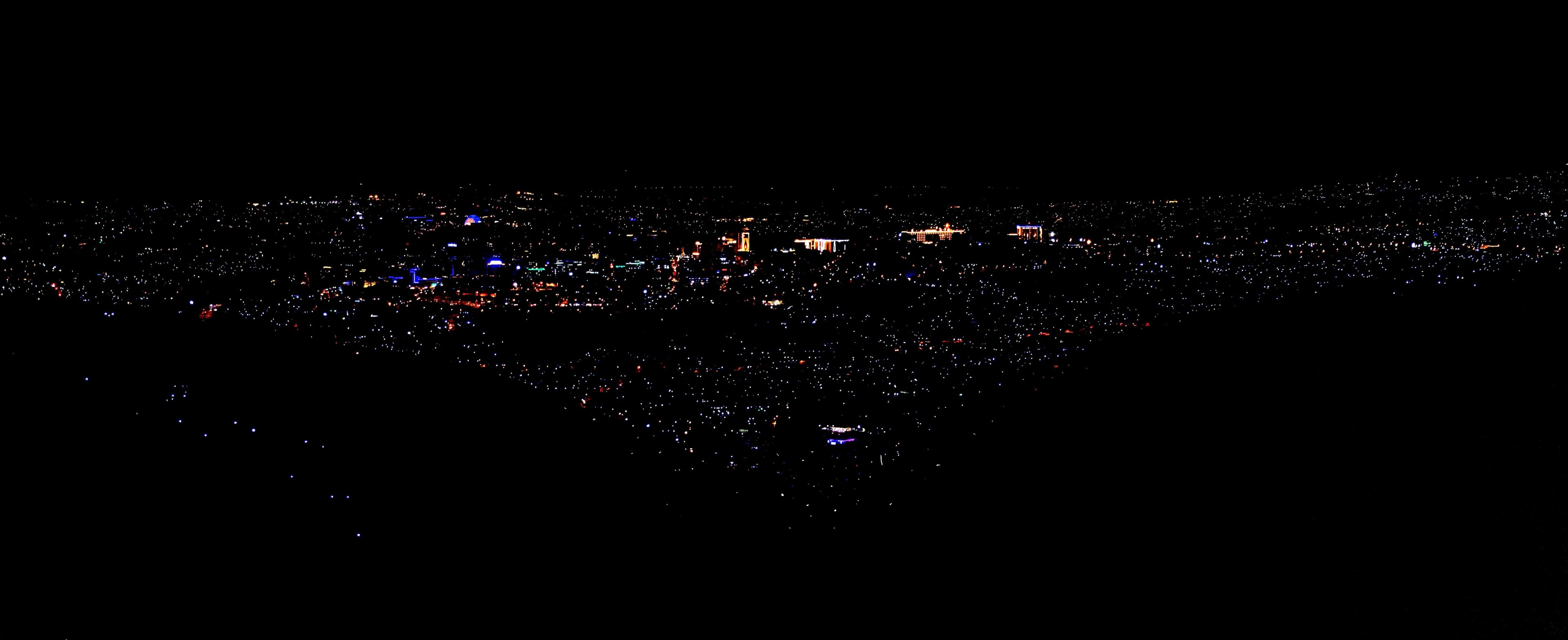 Night cityscape background